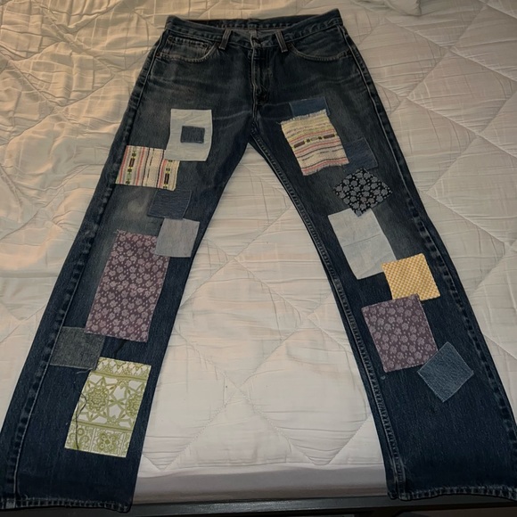 Womens Patchwork Levi Jeans - Picture 4 of 9